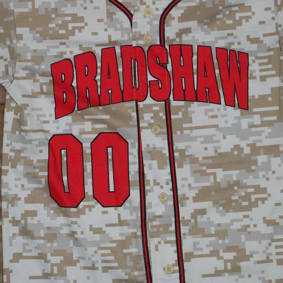 Baseball Jersey MLB #00 "Katherine" on Back "BRADSHAW" on Front - PRO SPHERE - Picture 2 of 11